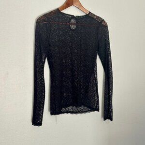 Black Lace French Connection Shirt